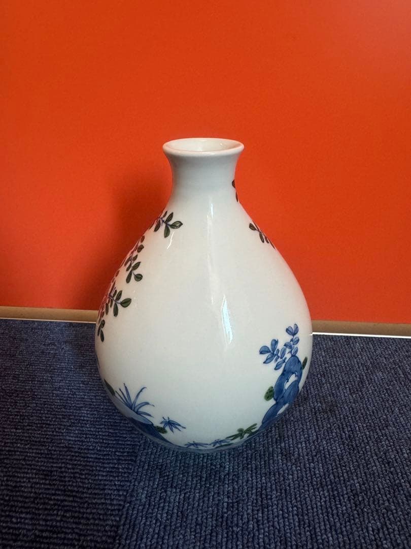 1865  有田焼 源右衛門窯 染錦唐人物絵 花瓶