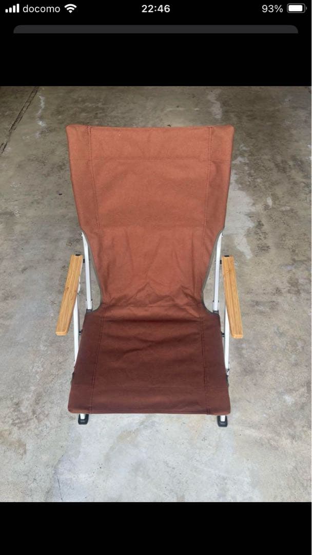 【2脚セット】　ローチェア30　ブラウン+クッションとカップホルダー