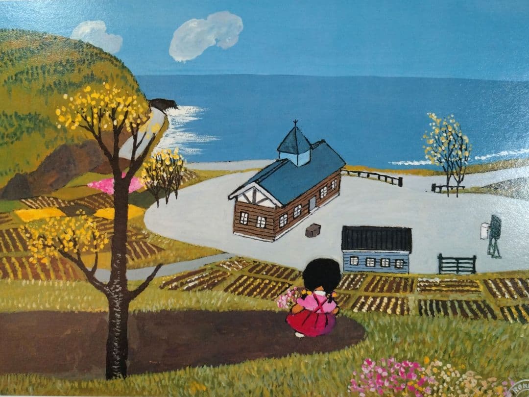 昭和レトロ 谷内六郎 版画 額装品 ダイヤモンドスクリーニング 限定品 癒し系