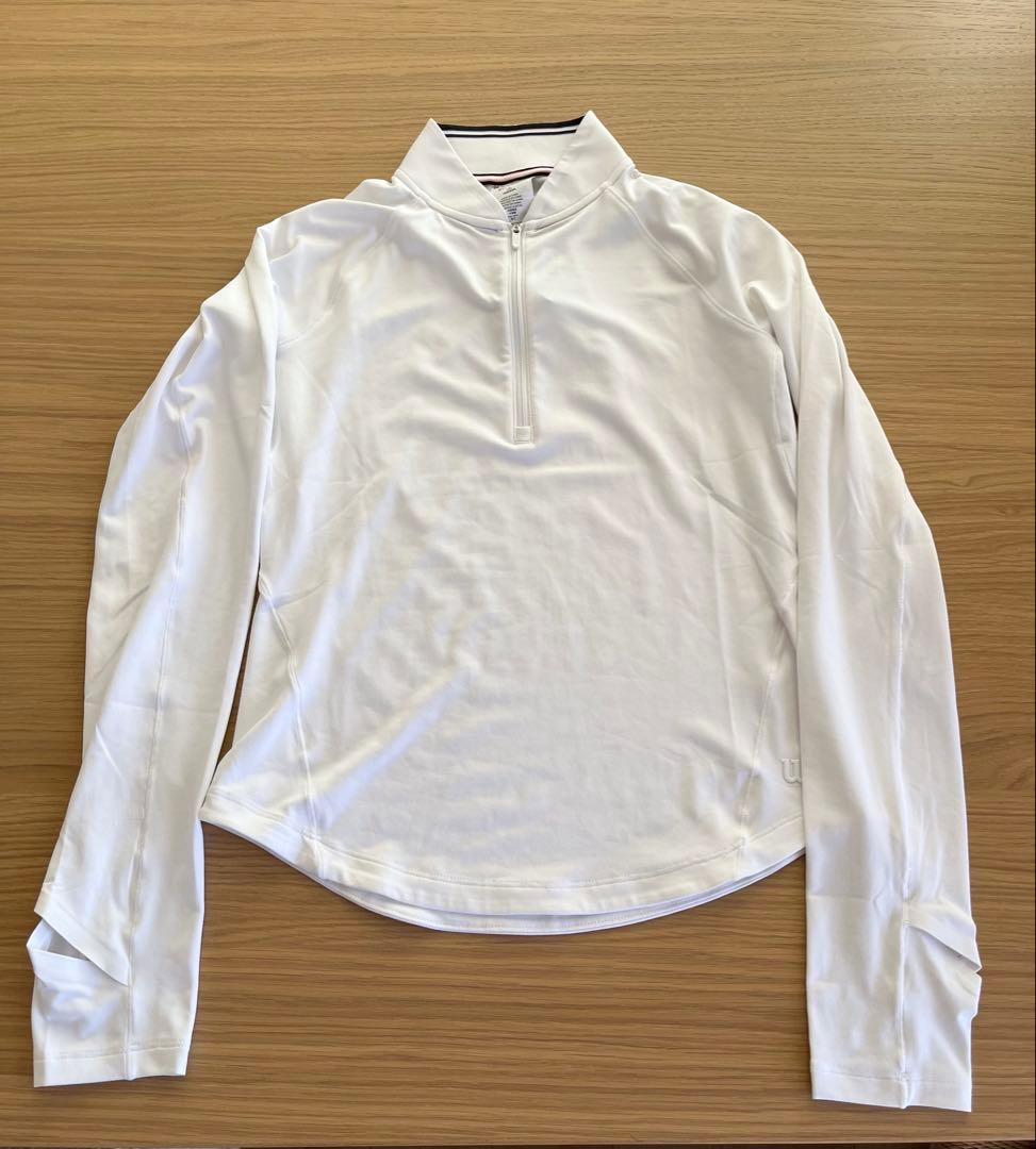ウィルソン　オールデイハーフジップ　ホワイト