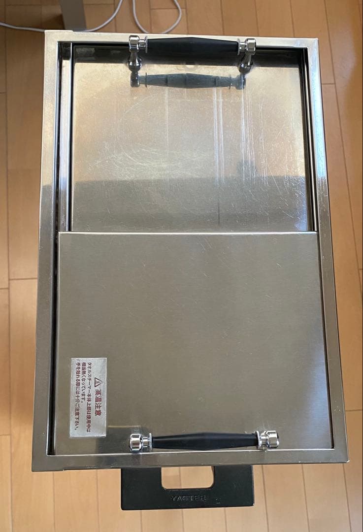 タオルスチーマー　＋　専用ステンレス台　ヤスター製　理容　タオル蒸し器