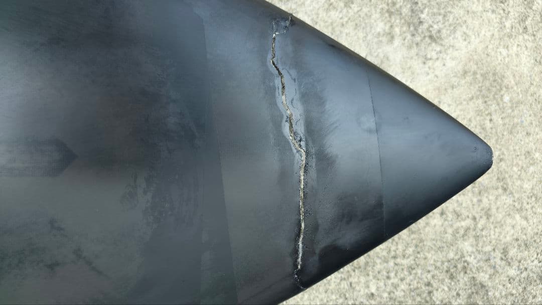 5'10 ネックベアード2 BLACK SHADOW ノーズクラッシュ