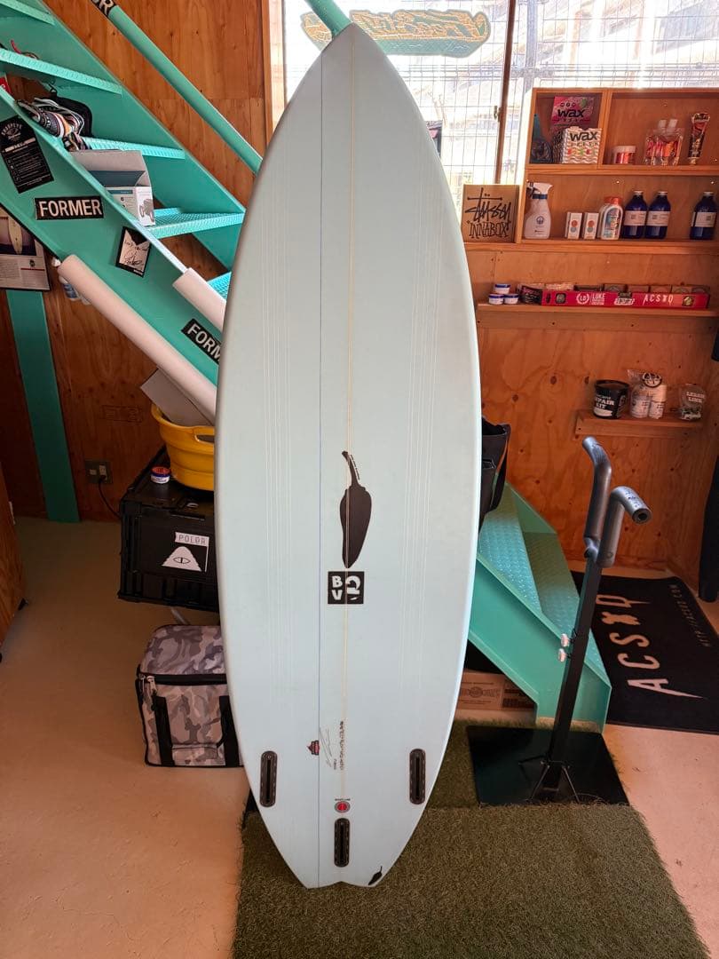 チリサーフボード ライトブルー