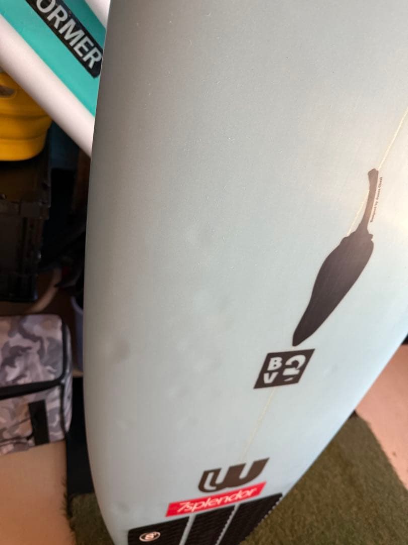 チリサーフボード ライトブルー