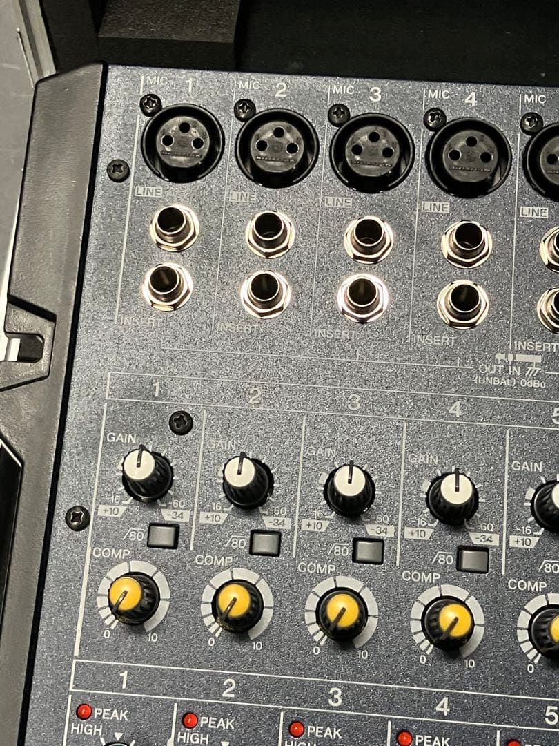 ケース付、美品、YAMAHA MG166CX アナログミキサー 16ch