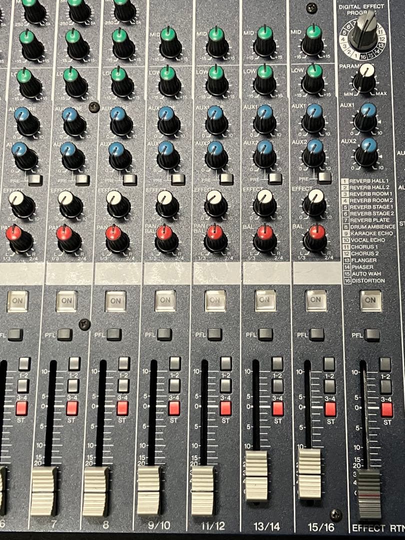 ケース付、美品、YAMAHA MG166CX アナログミキサー 16ch