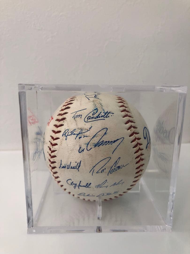 【貴重】ドジャース　サインボール〈MLB最後の没収試合/野茂先発〉