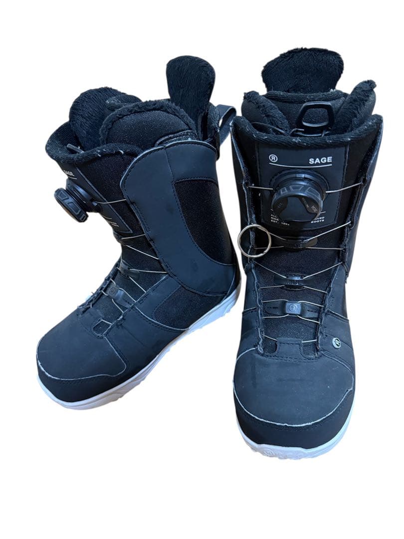 SAGE ブラック スノーボードブーツ 女性用