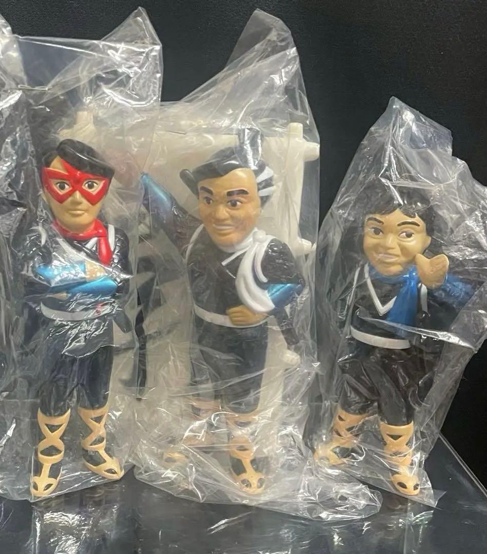 ■ 仮面の忍者赤影 白影 青影 ソフビセット マーミット / 東映