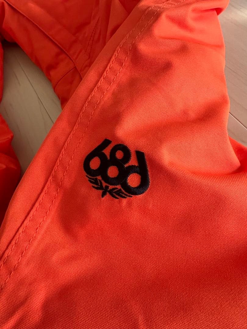 686 オレンジ スノーボードパンツ M 一度着用