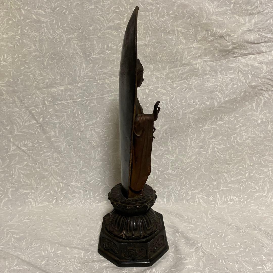 仏教 美術品 仏像 舟型 阿弥陀如来 立像 骨董品 古美術品