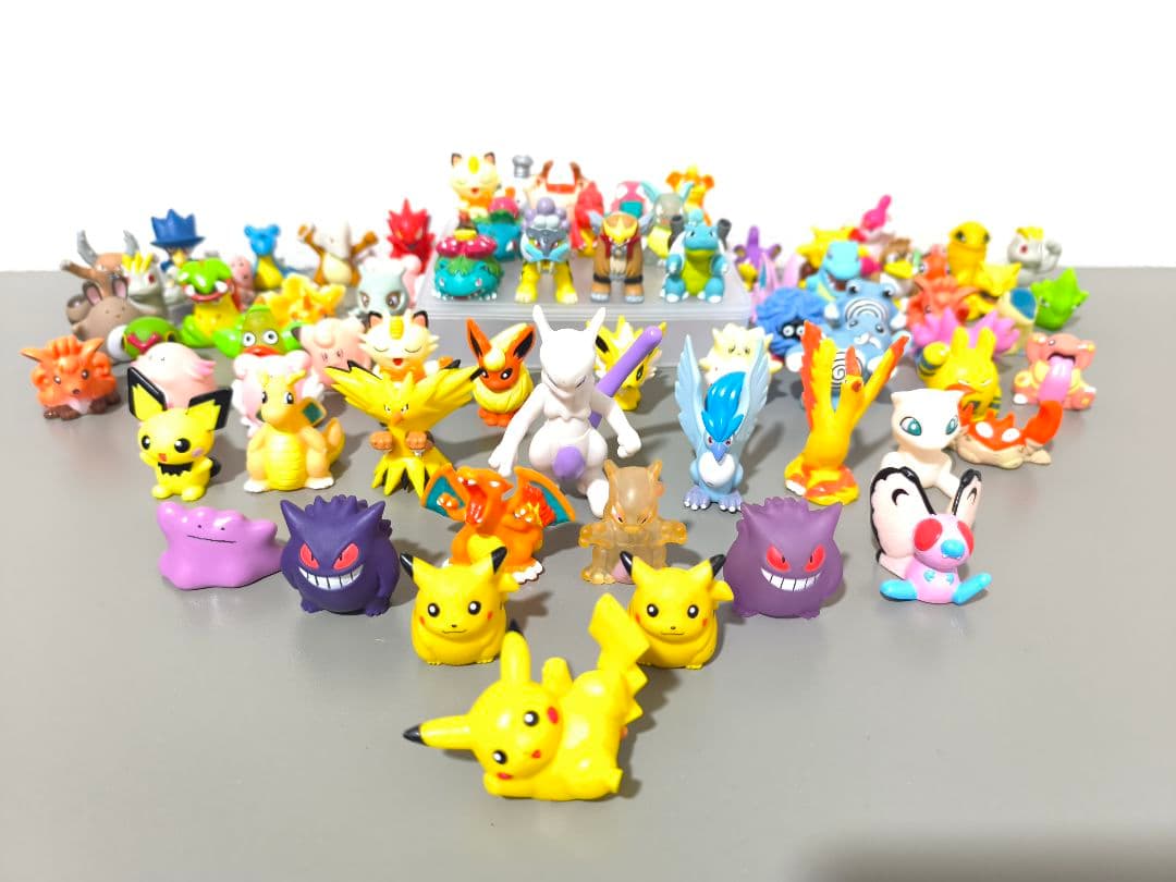 ポケモン　指人形　ソフビ　71体　まとめ売り　ピカチュウ　ミュウツー　ゲンガー等