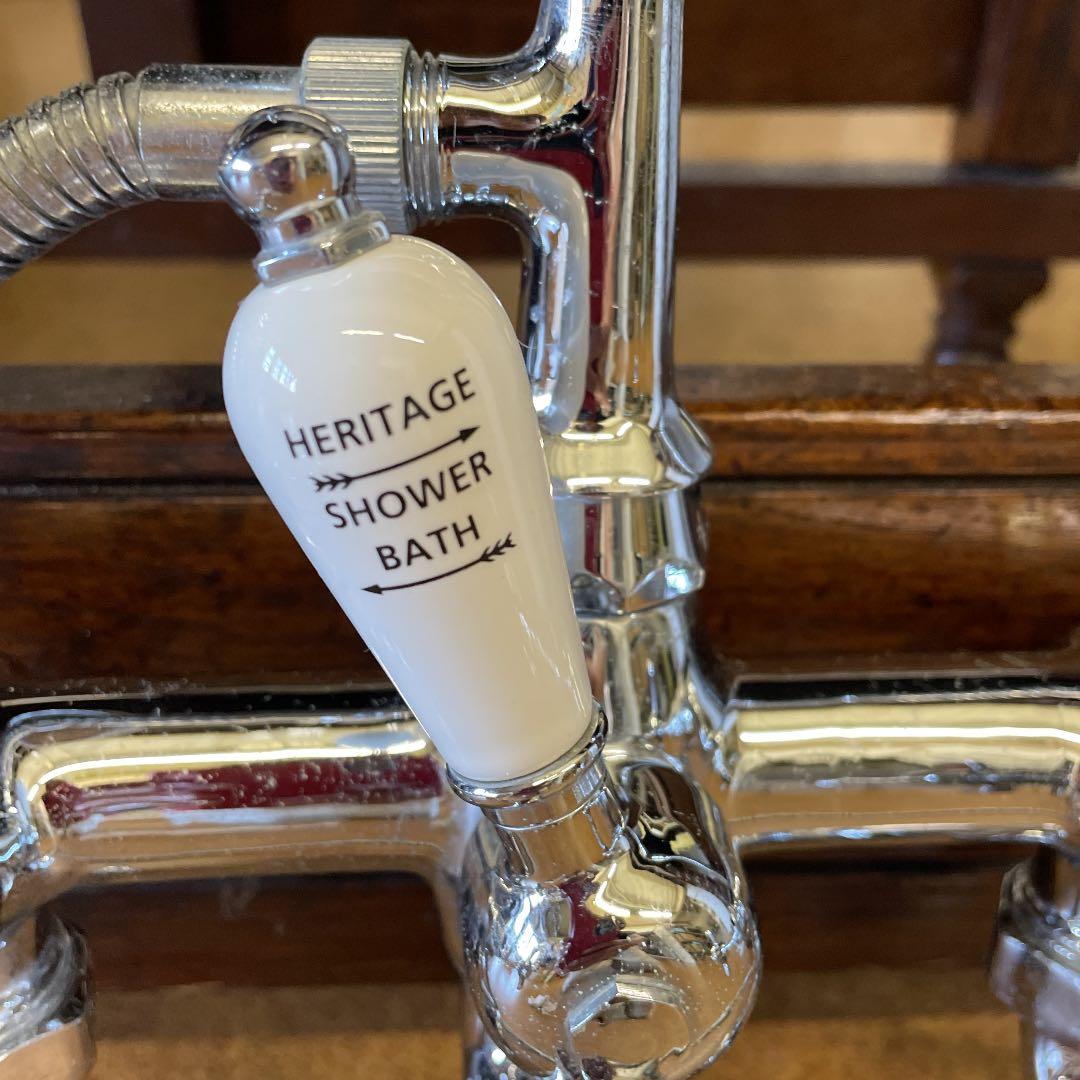 クラシックテレフォンシャワー　アンティークシャワー混合水栓