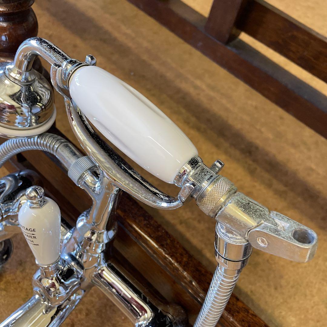 クラシックテレフォンシャワー　アンティークシャワー混合水栓