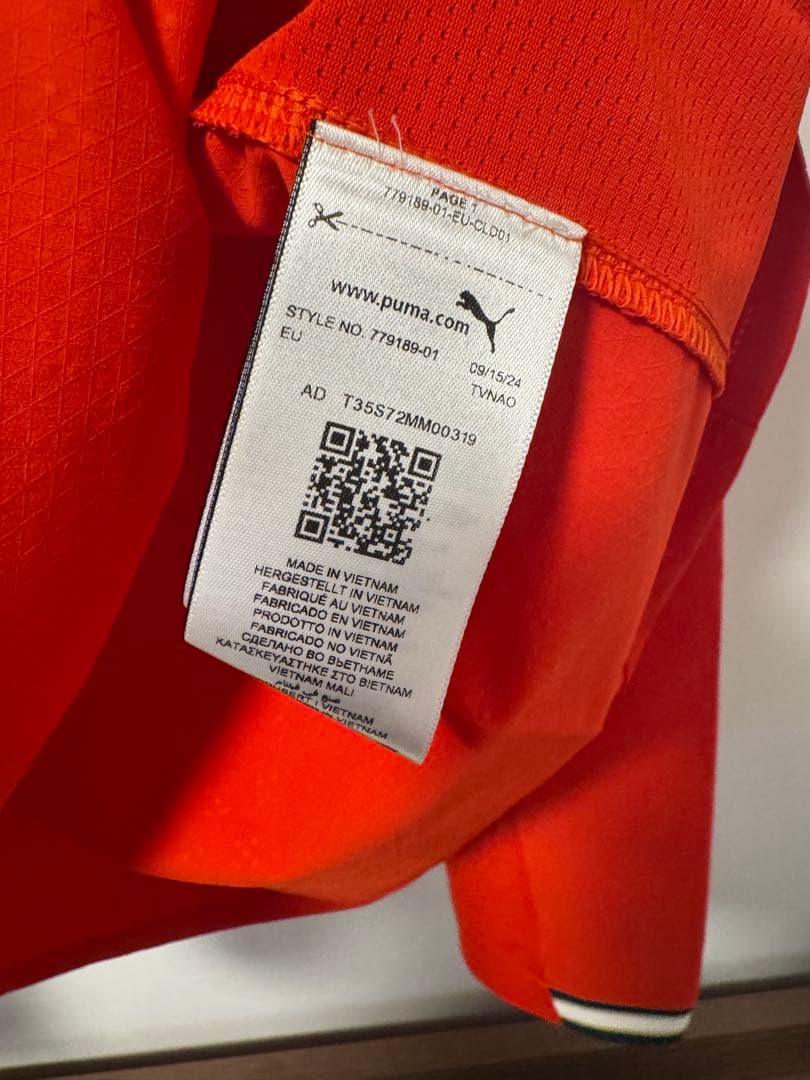 ポルトガル代表　2025 ホーム　長袖　選手用　ユニフォーム