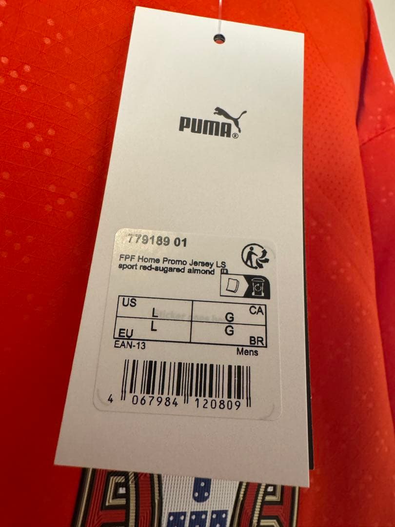 ポルトガル代表　2025 ホーム　長袖　選手用　ユニフォーム