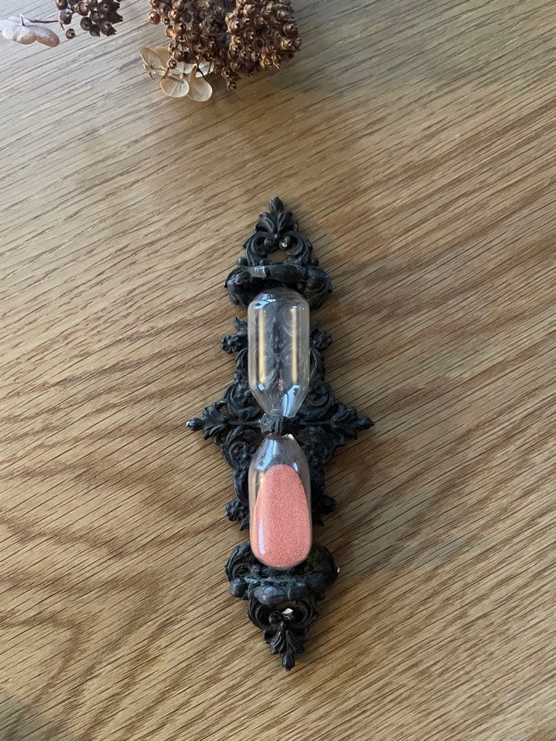 【希少】アンティークピンクが可愛い砂時計