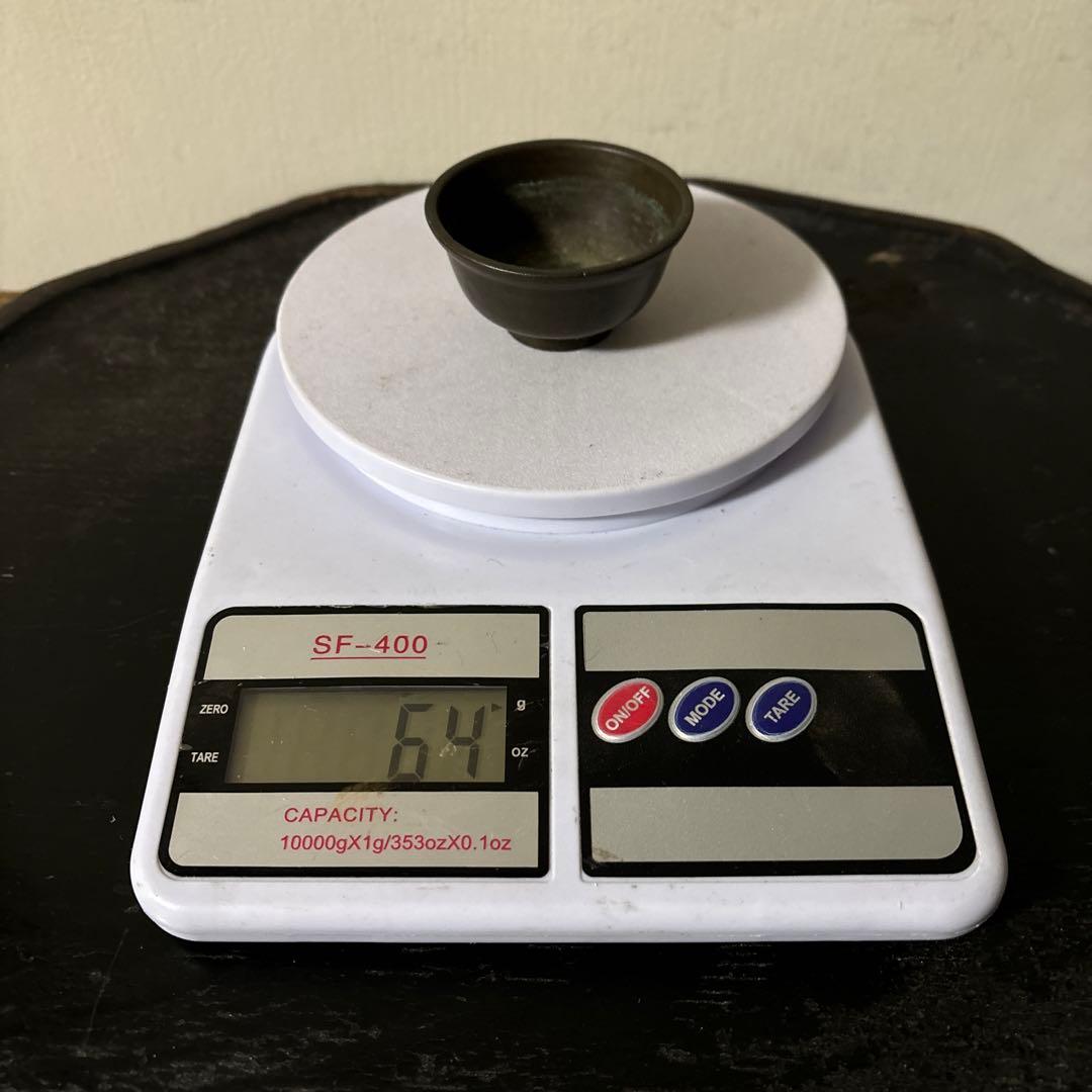 古銅六器 真鍮　盃 ぐい呑み　酒器　仏教美術 古美術 アンティーク　李朝