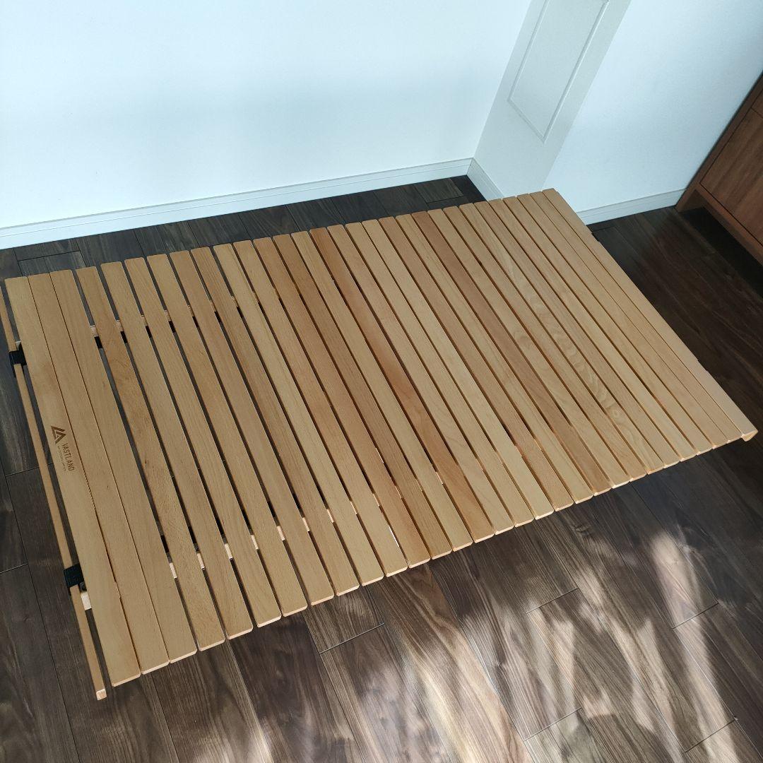 VASTLAND ウッドロールテーブル 120×70cm　アウトドアテーブル