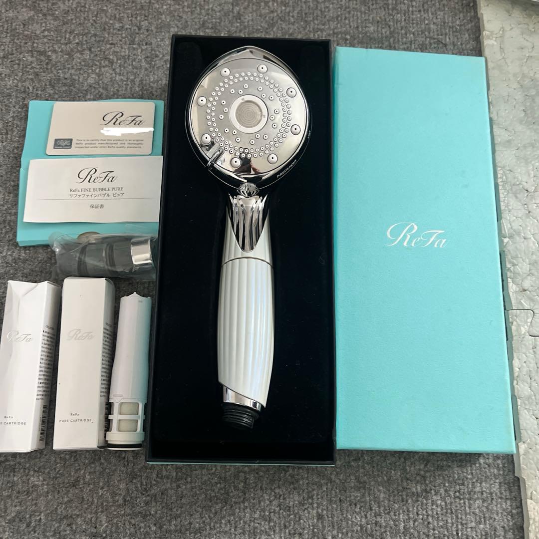 リファ ファインバブルピュア 中古 シャワーヘッド + カートリッジ新品付き
