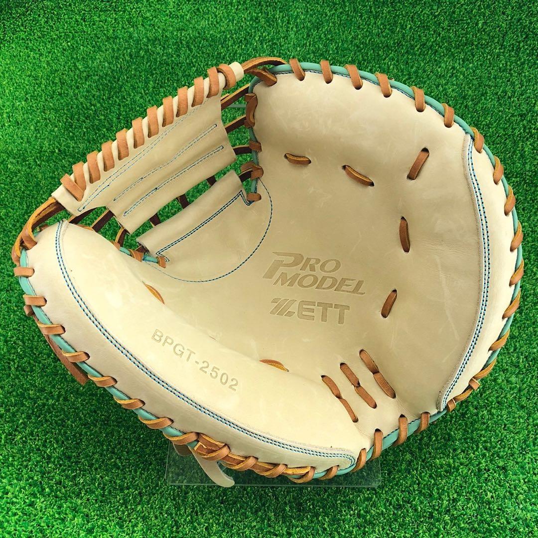 ゼット ZETT 捕手用 硬式キャッチャーミット 右投げ 海外 1076