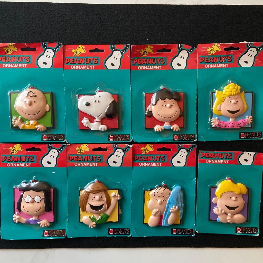 PEANUTSスヌーピー オーナメント８点　　ヴィンテージ　USA
