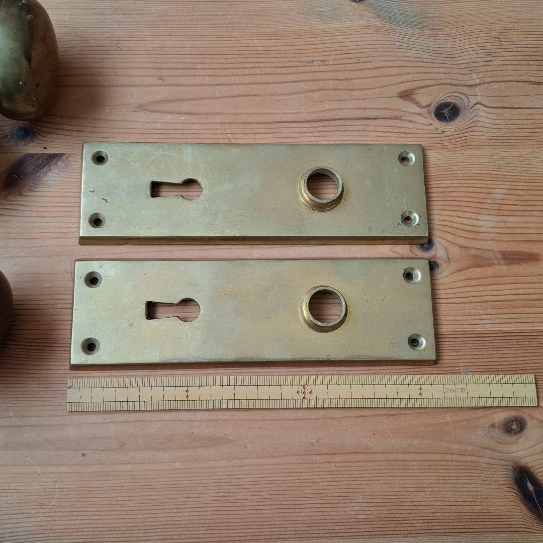 古道具 真鍮製 ドアノブ 戦前 アンティーク 蚤の市 建具