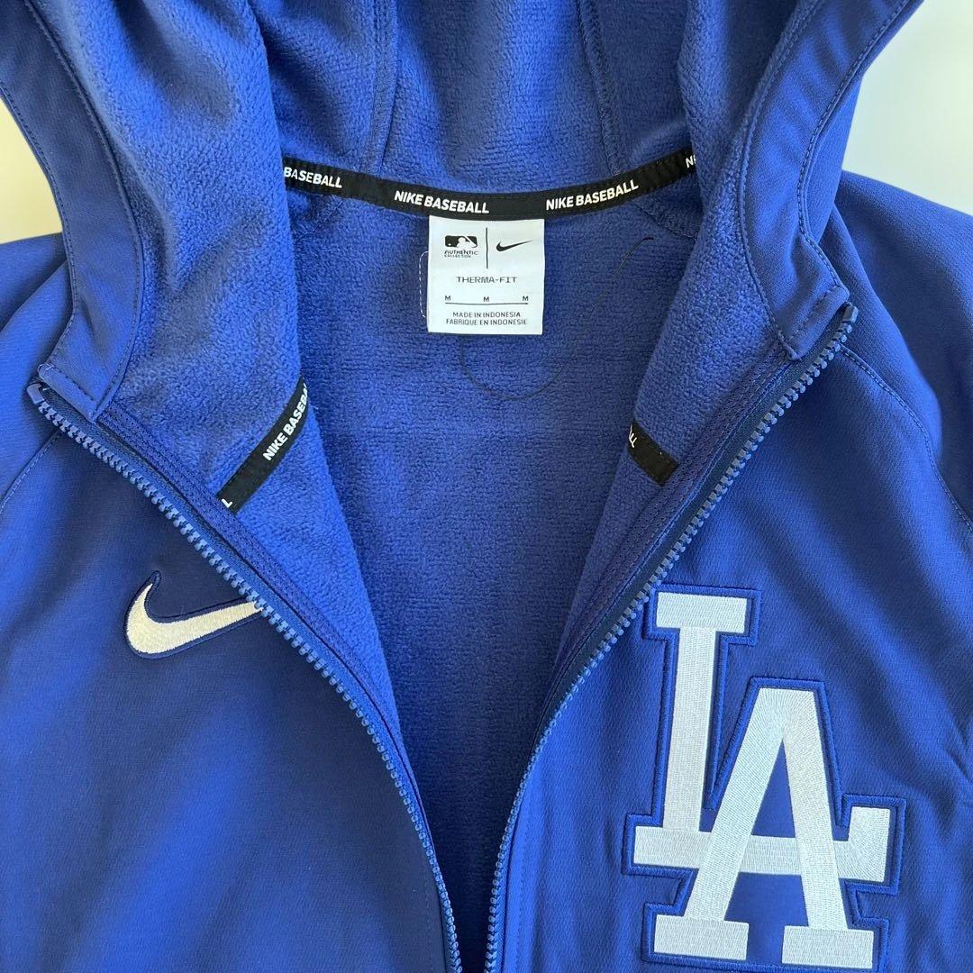NIKE ドジャース サーマル フルジップ フーデッド ジャケット選手着用モデル