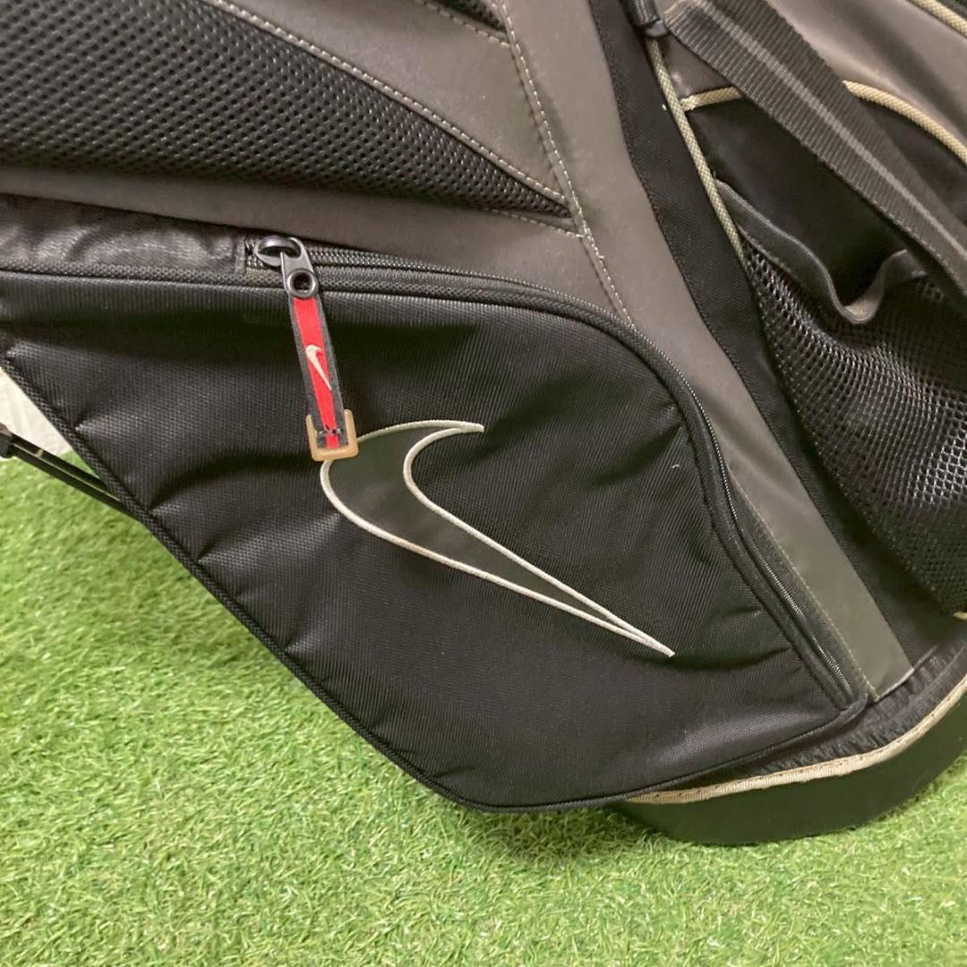 【美品】NIKE ナイキ　キャディバッグ　　スタンド式　ブラック