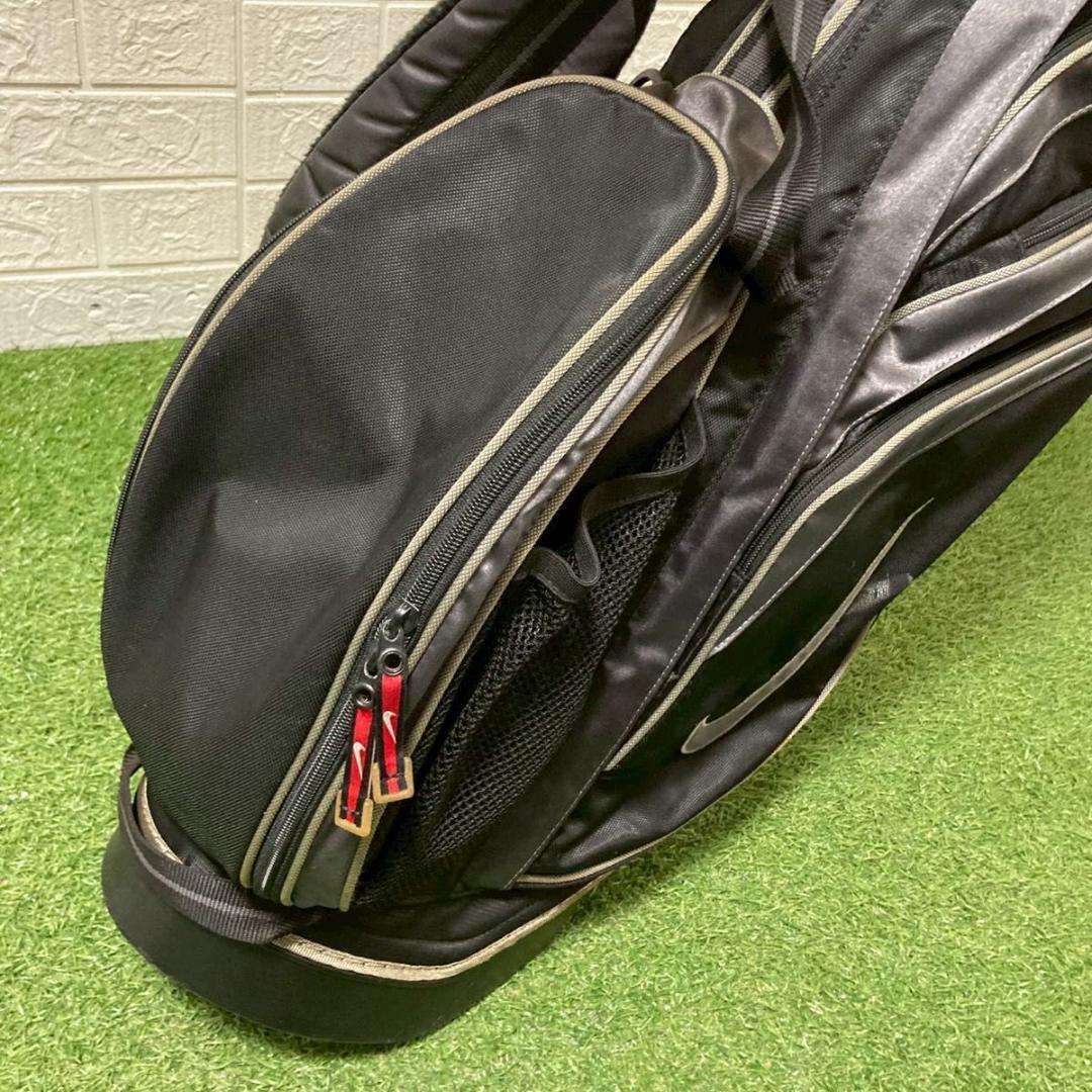 【美品】NIKE ナイキ　キャディバッグ　　スタンド式　ブラック