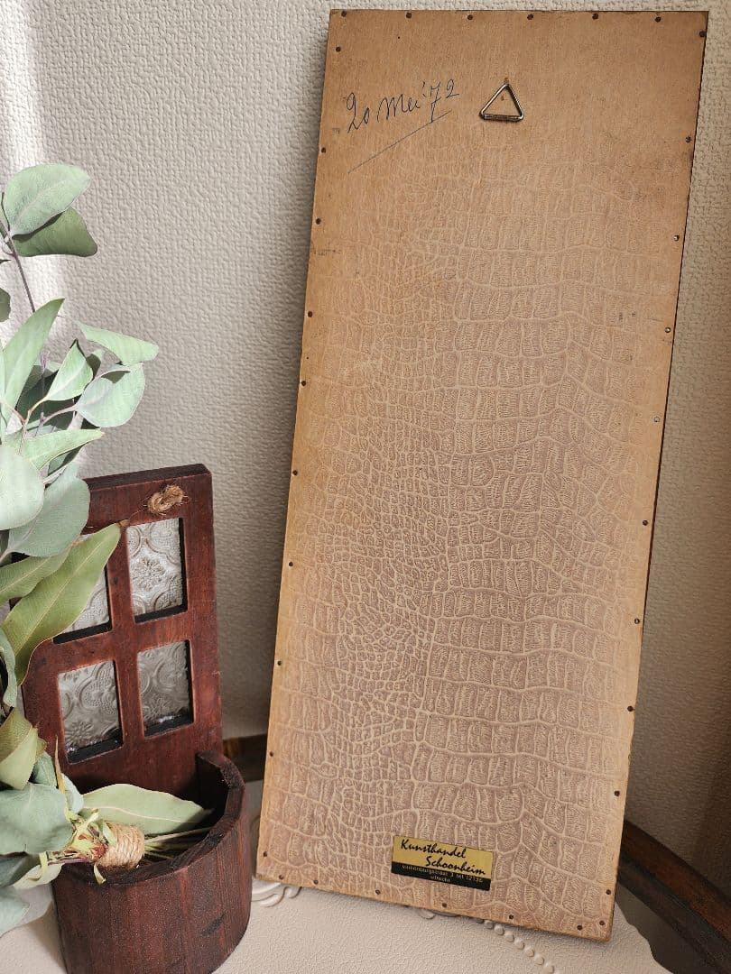 オランダ ヴィンテージ 刺繍 アート デザイン 額装 額縁 アンティーク