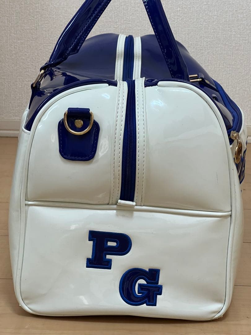 89　パーリーゲイツ ボストンバック カラー青/白