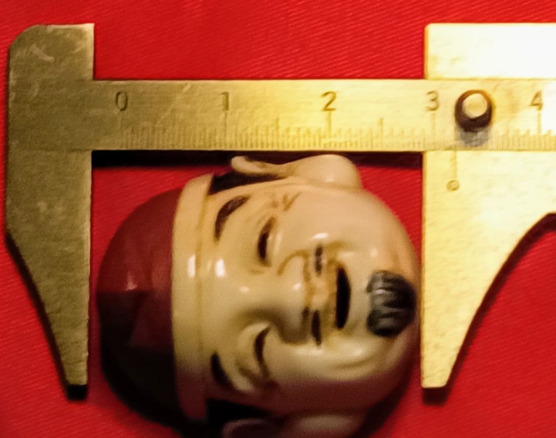 有原周月 在銘 落款の元箱有 「恵比寿 大黒面 根付」