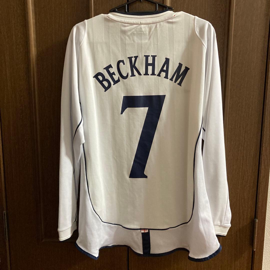 イングランド代表　2002年　長袖　ベッカム　日韓ワールドカップ　ユニフォーム
