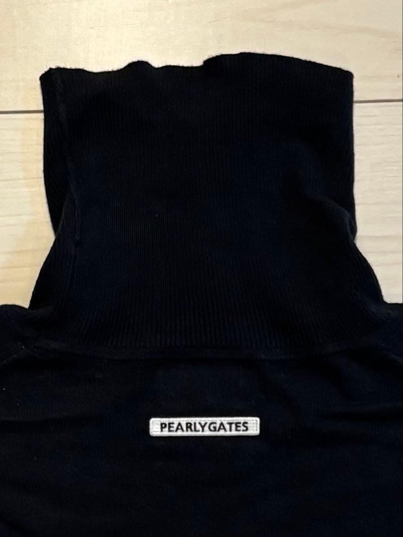 PEARLY GATES ブラックセーター ハイネック