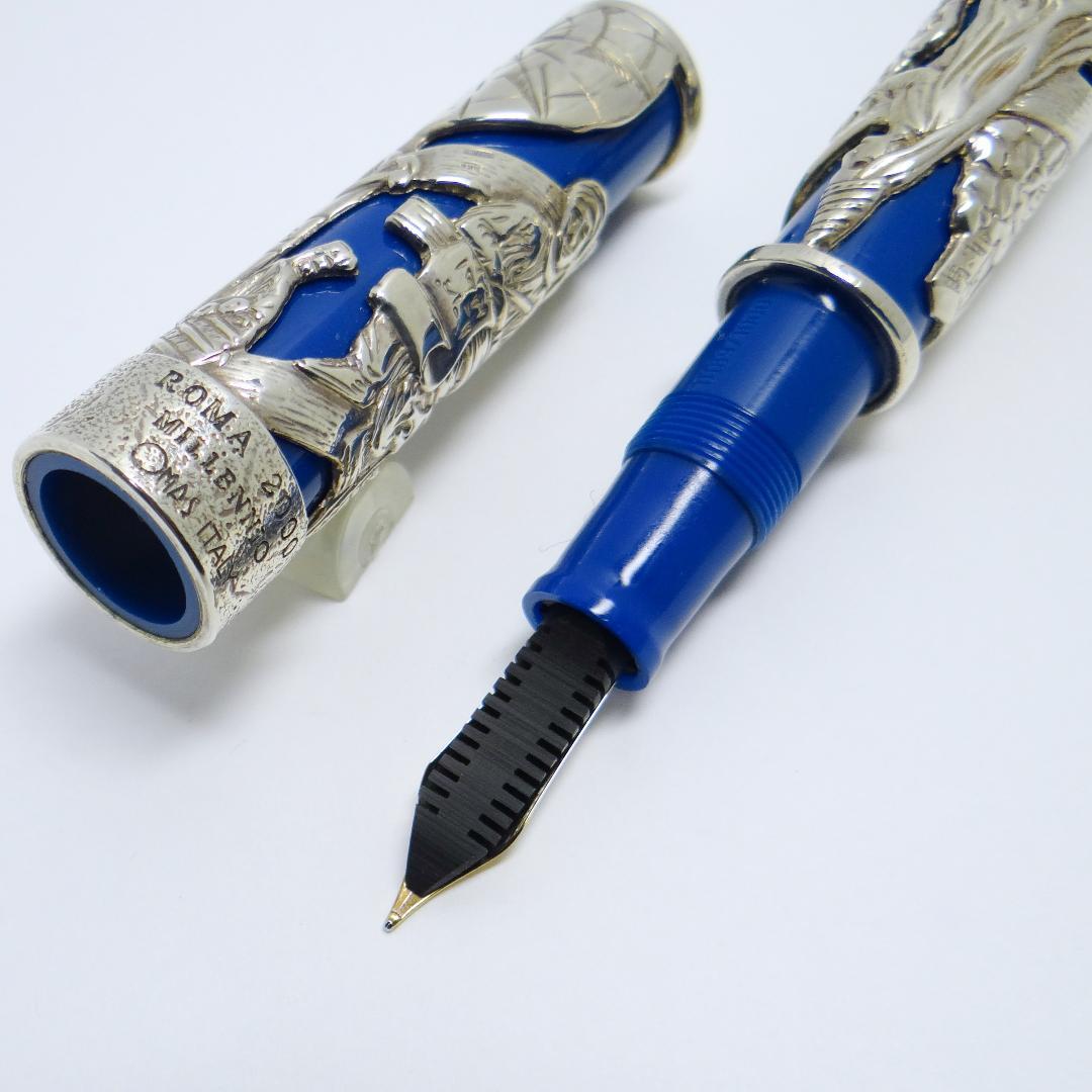 【買得定価35万】OMAS オマス ローマ2000 スターリングシルバー 万年筆