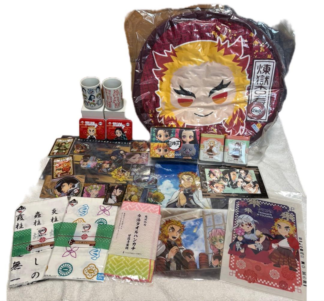 鬼滅の刃 煉獄杏寿郎 へんてこ顔湯のみ　ひっかけフィギュア　ぽふっとぬいぐるみ