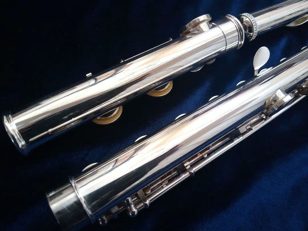 ♦オーバーホール済♦希少リングキー♦頭部管銀製♦サンキョウ　フルート　エチュード