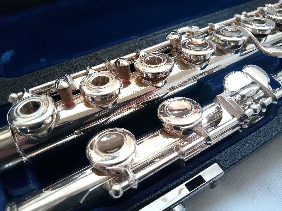 ♦オーバーホール済♦希少リングキー♦頭部管銀製♦サンキョウ　フルート　エチュード