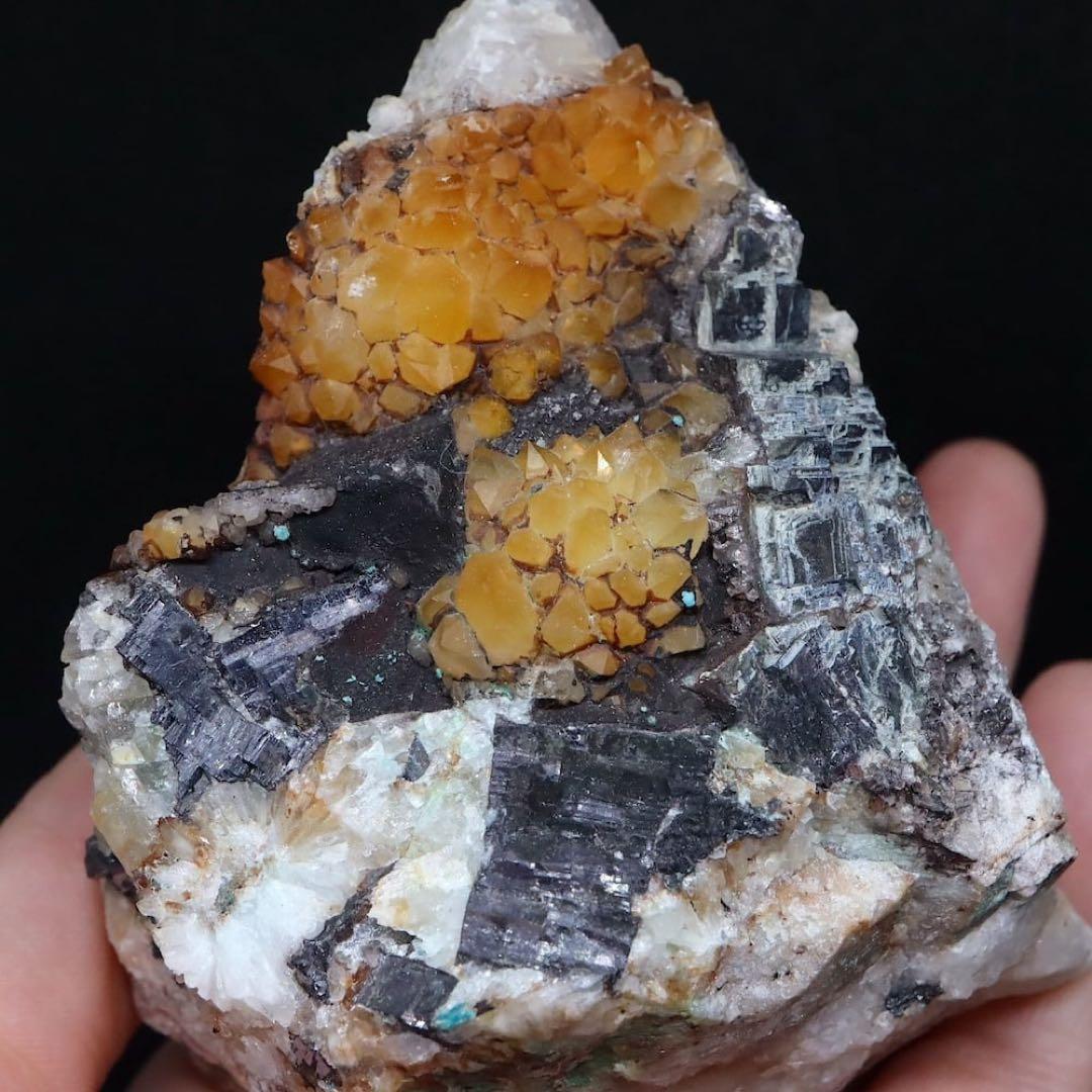 クォーツ水晶 ガレナ ブロシャン銅鉱 方鉛鉱 439.2g QZ293原石天然石