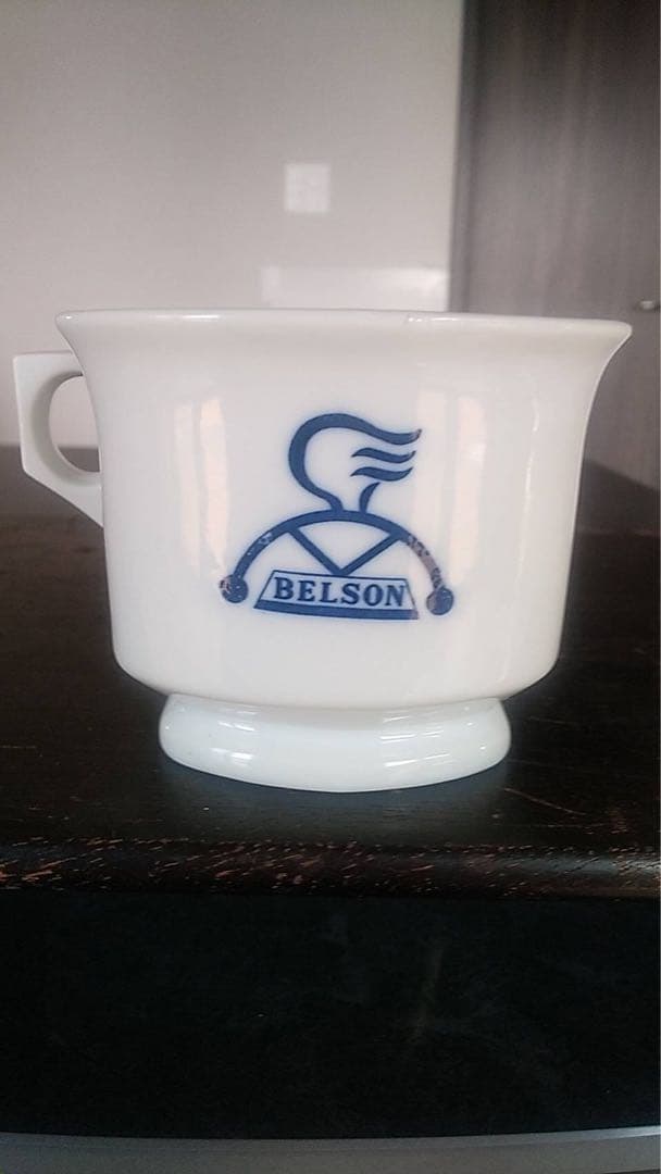 シェービングカップ　ベルゾン　藤本式　古道具　保温カップ　オブジェ　美容室　床屋