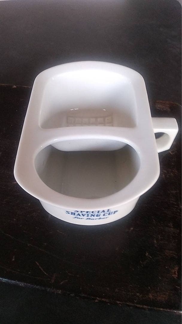 シェービングカップ　ベルゾン　藤本式　古道具　保温カップ　オブジェ　美容室　床屋