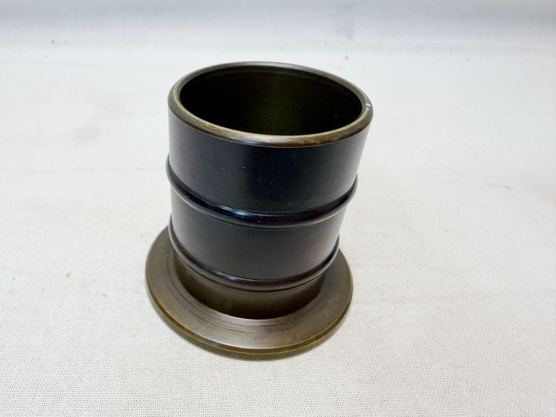 茶道具 鋳師 金森淨栄作 唐銅 皆具 環付水指 建水 杓立 蓋置 共箱