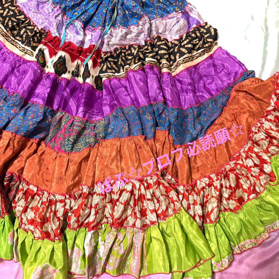 年末SALE‧✧̣̥̇‧25ヤード‧✧̣̥̇‧ガラムガラム★ジプシースカート★ベリーダンス★