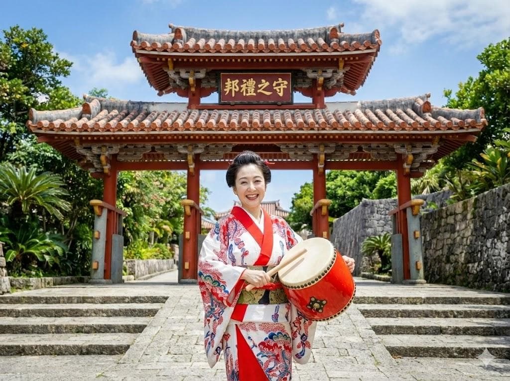 新品未使用(送料無料)13.980円　エイサー小太鼓18cm 撥付き