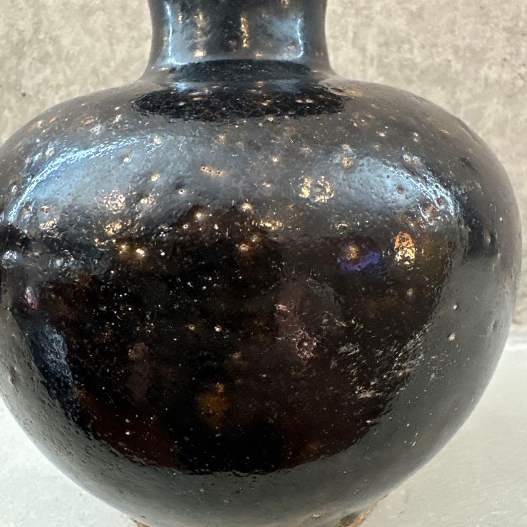 19世紀.壺屋焼.髪油壺