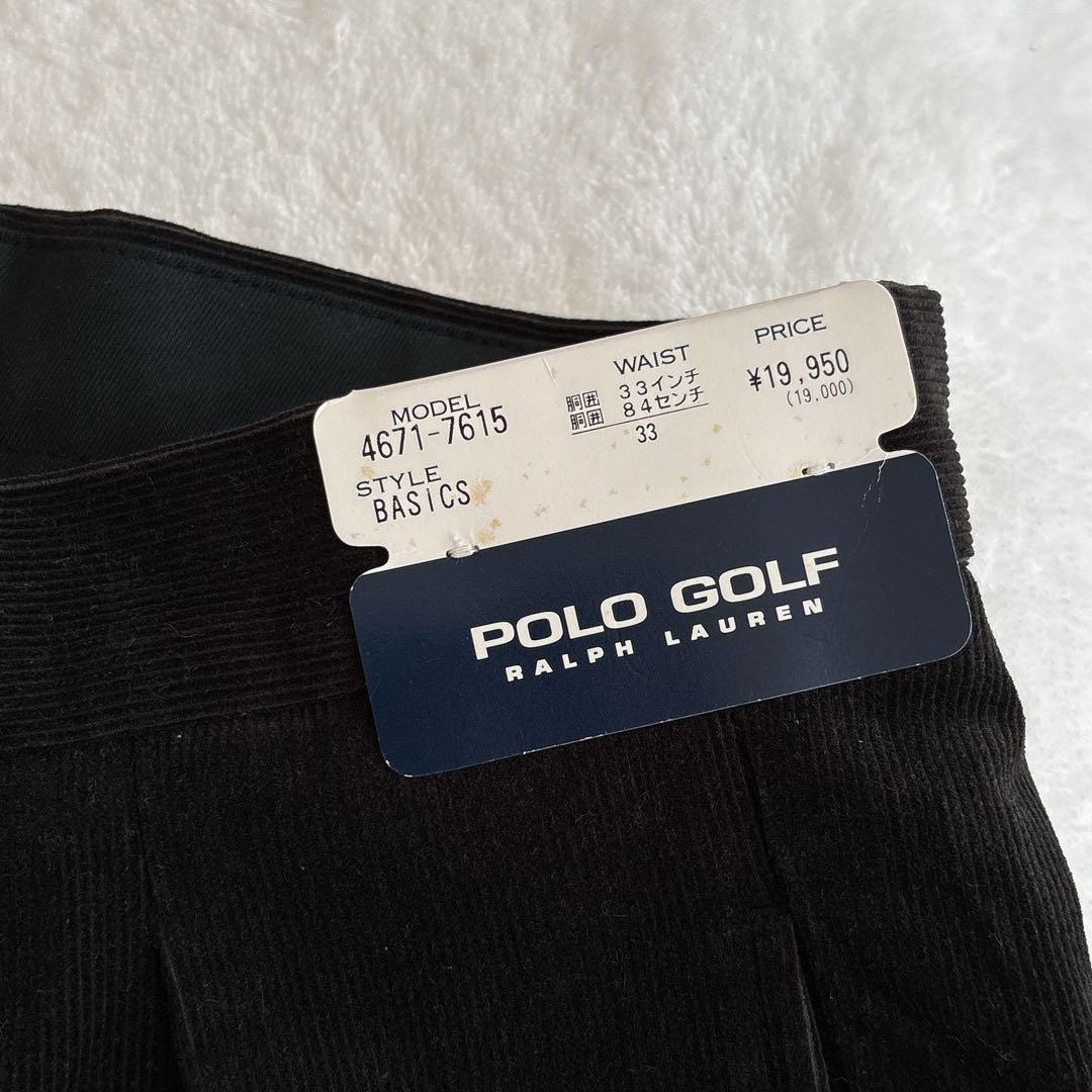 【未使用品】POLO GOLF ポロゴルフラルフローレン メンズパンツ　黒33