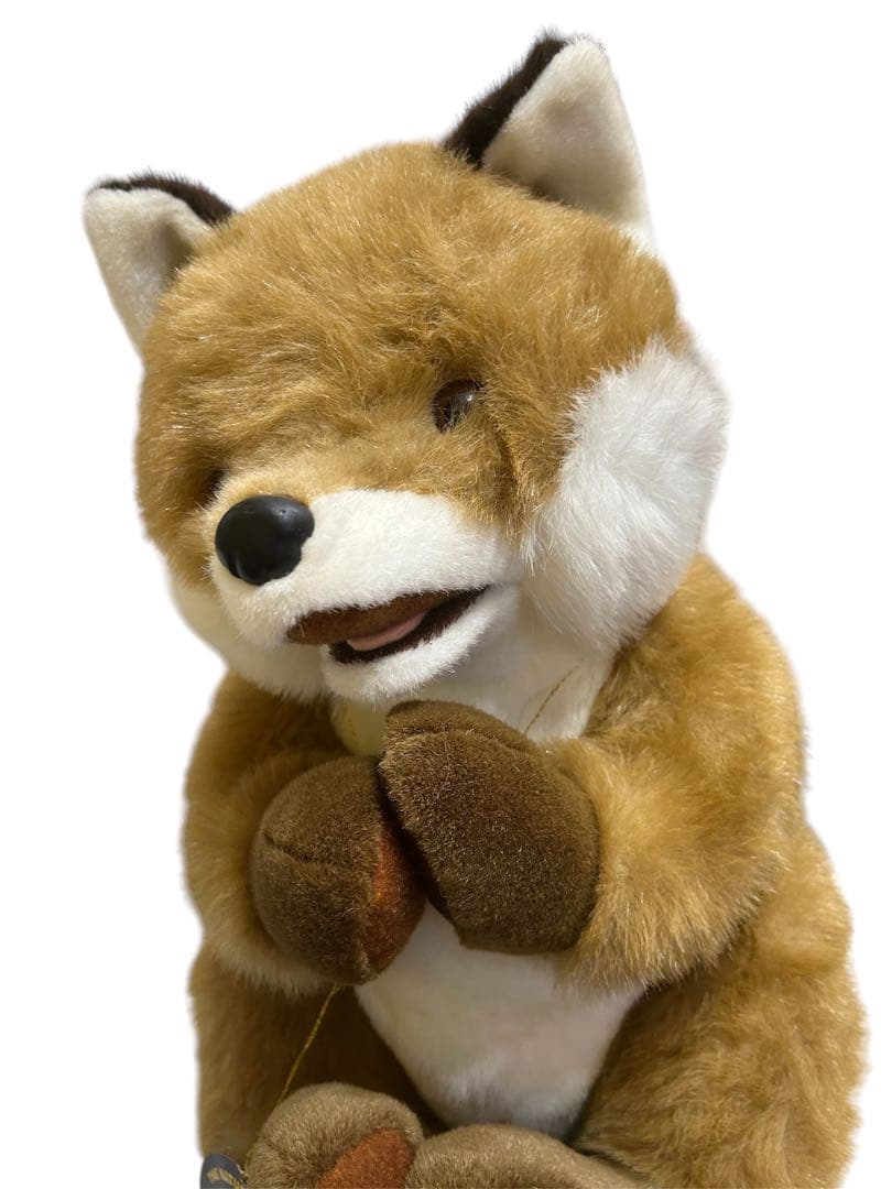 ヴィンテージ/北海道　きつね　大きなふわふわぬいぐるみ