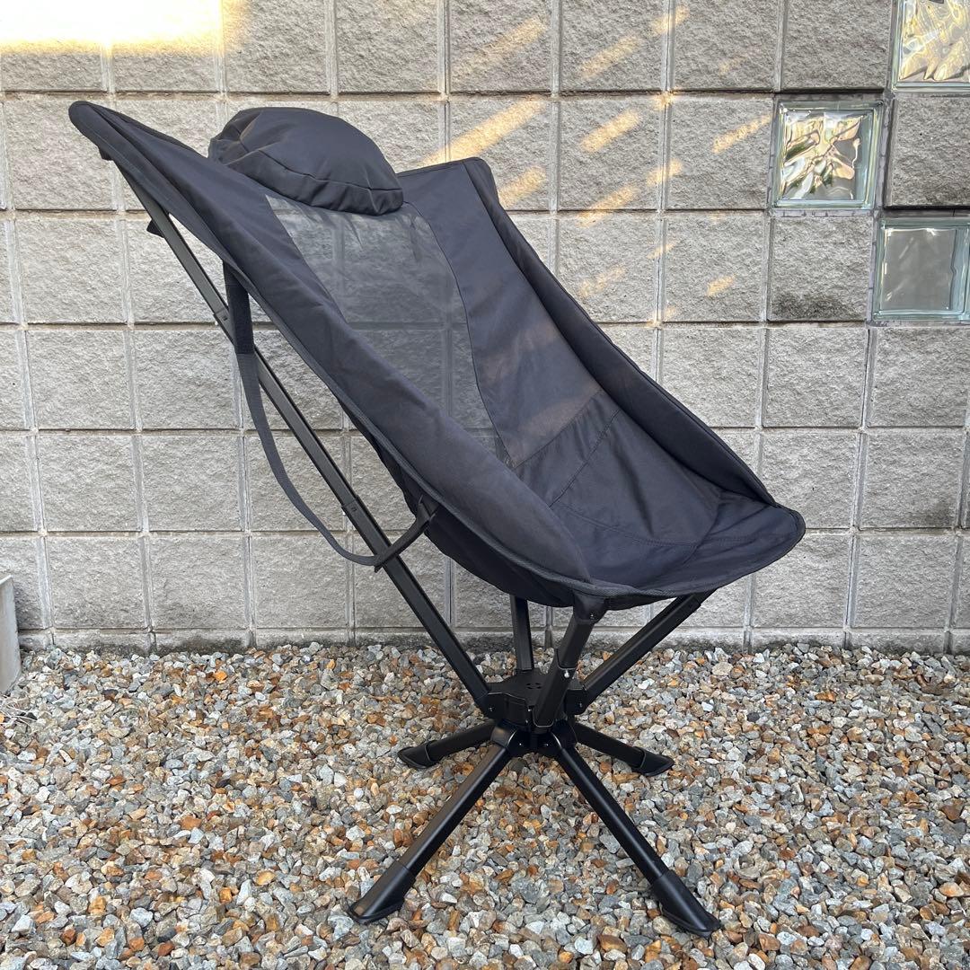 iClimb 回転フォールディングチェア ブラック メッシュ