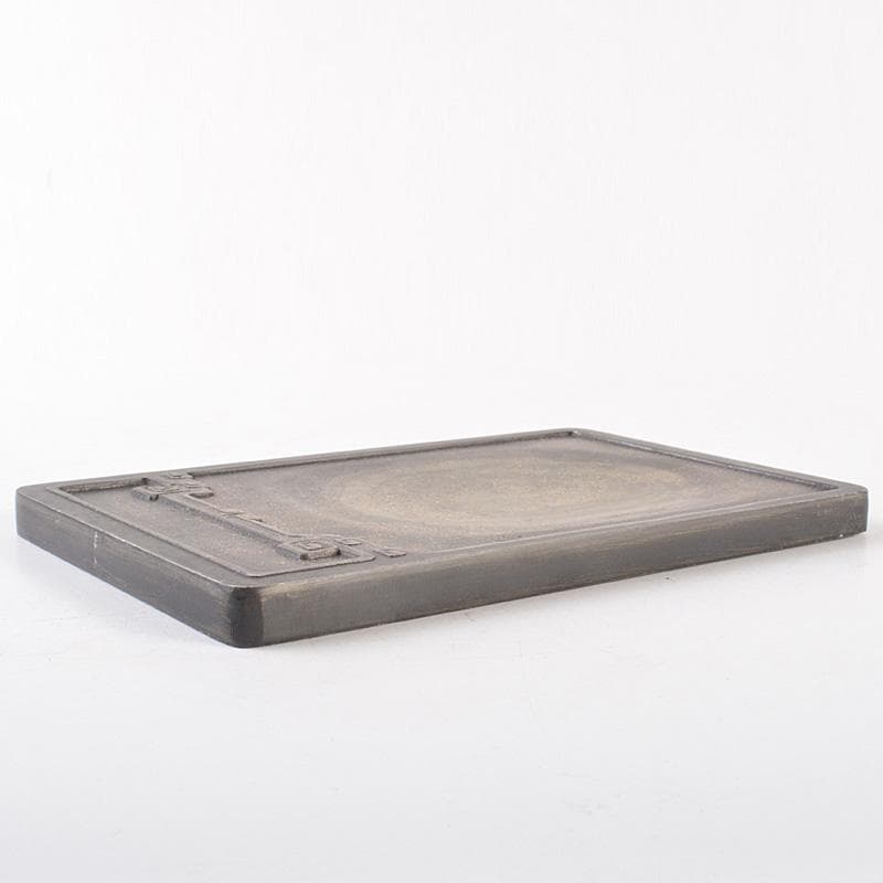 中国　細密彫刻　書道具　端渓硯　装飾端渓雕盒　M　7758E